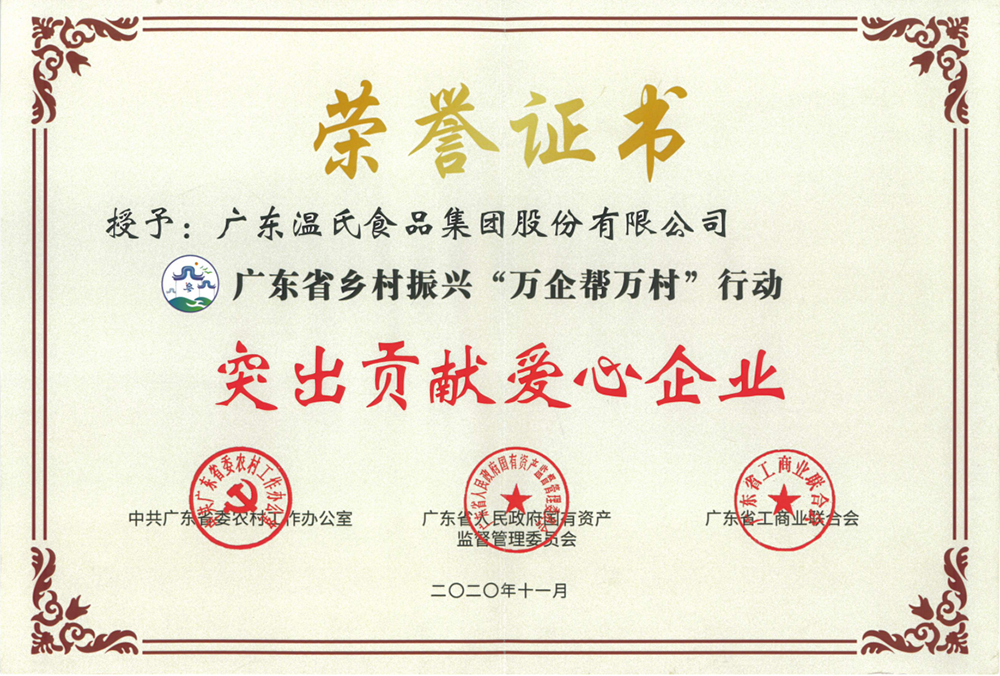 鉴黑担保网股份被授予广东省村落振兴“万企助万村”行动凸起贡献爱心企业称号.png